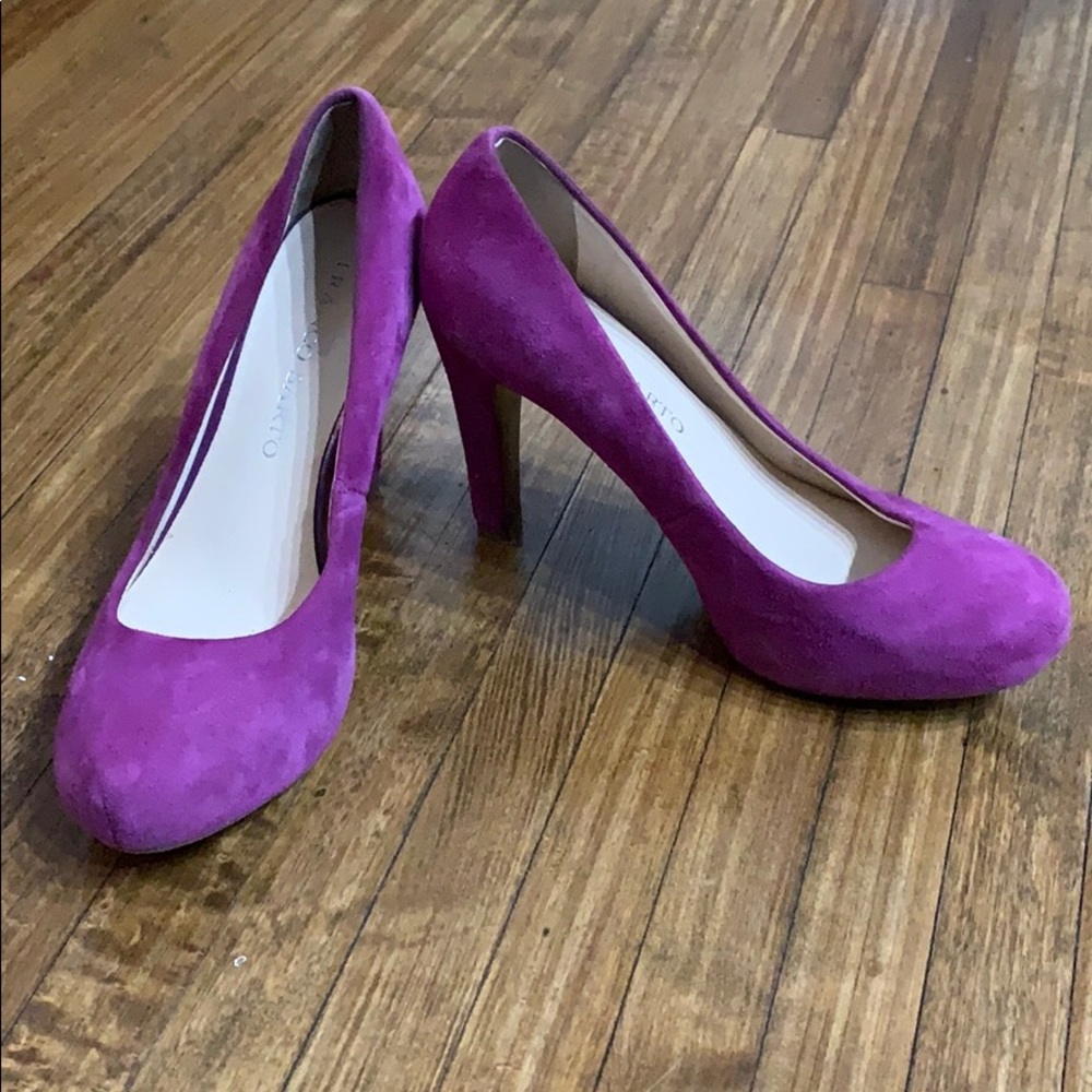 Purple Franco Sarto Suede Pumps